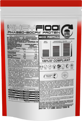 ALPHAPOWER FOOD: WHEYF100 Phased-ISOCFM Protein 500g refill pouch